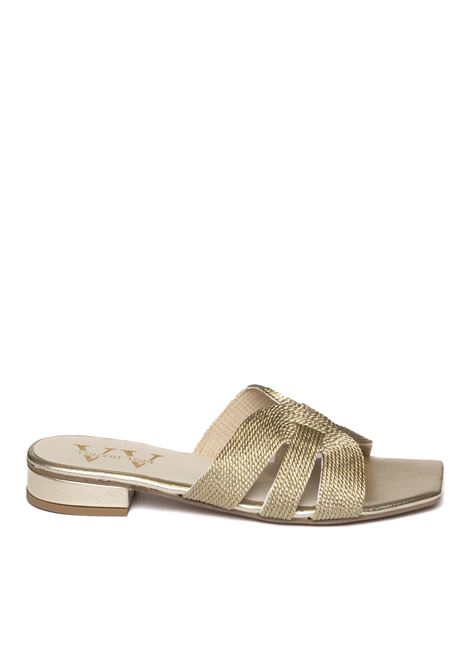 Gold rafia sandal VINCENT VEGA | COUNTRY PTQ20RAFIA-GOLD